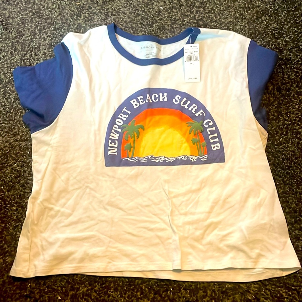 NWT American Eagle Crop T-Shirt size large